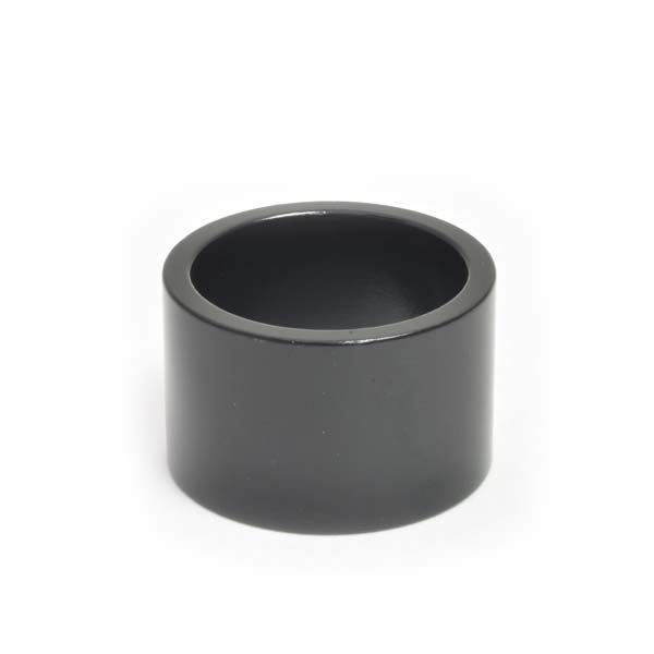 1" x 20mm Black Aluminum Headset Spacer - Bicycle Parts Direct