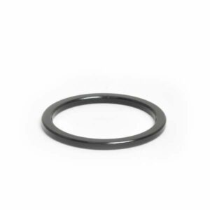 1-1/4" x 2.5mm Black Aluminum Headset Spacer - Bicycle Parts Direct
