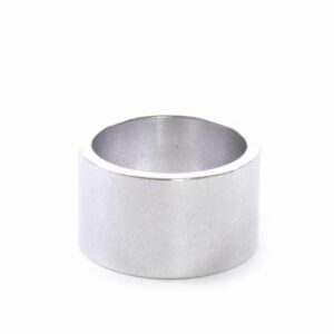 1-1/8" x 20mm Silver Aluminum Headset Spacer - Bicycle Parts Direct